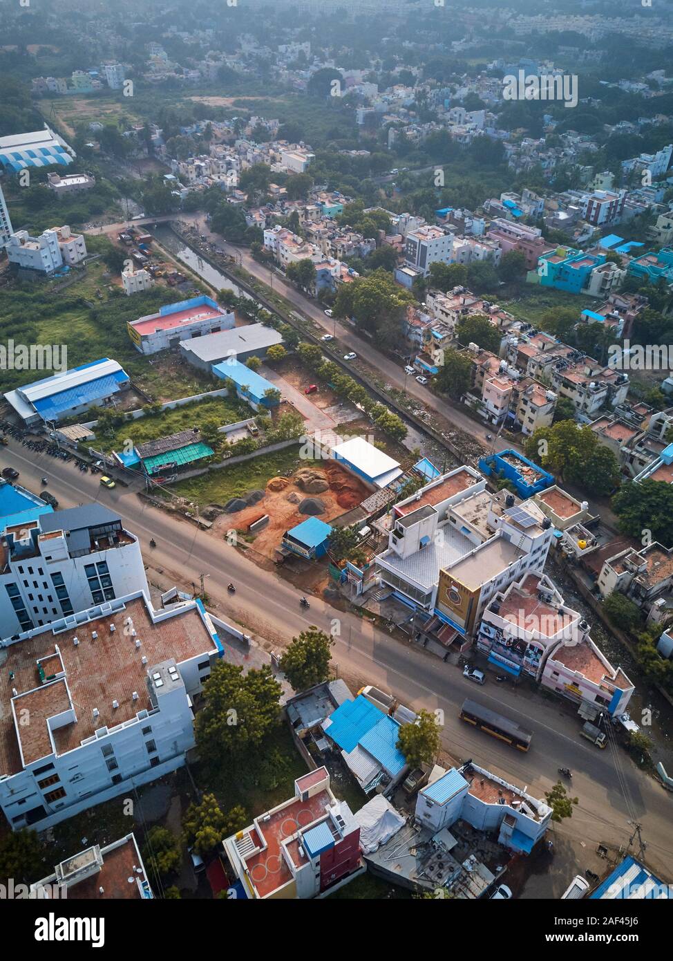 An aerial view of the Outskirts of Madurai Stock Photo - Alamy