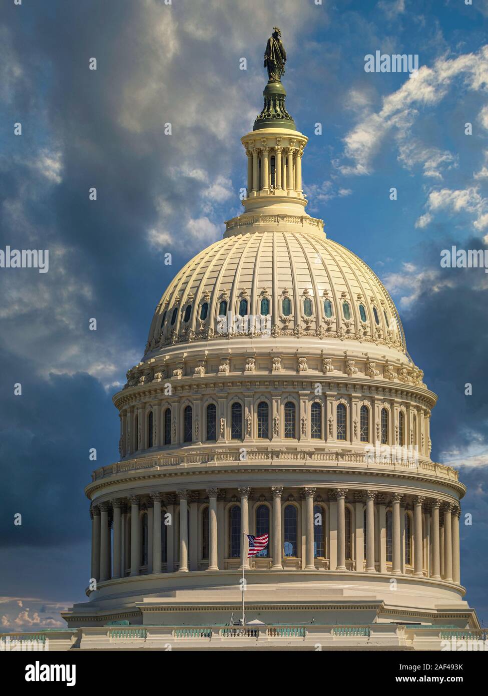 Dome of the US Capitol Building in Washington D.C. - USA Stock Photo ...