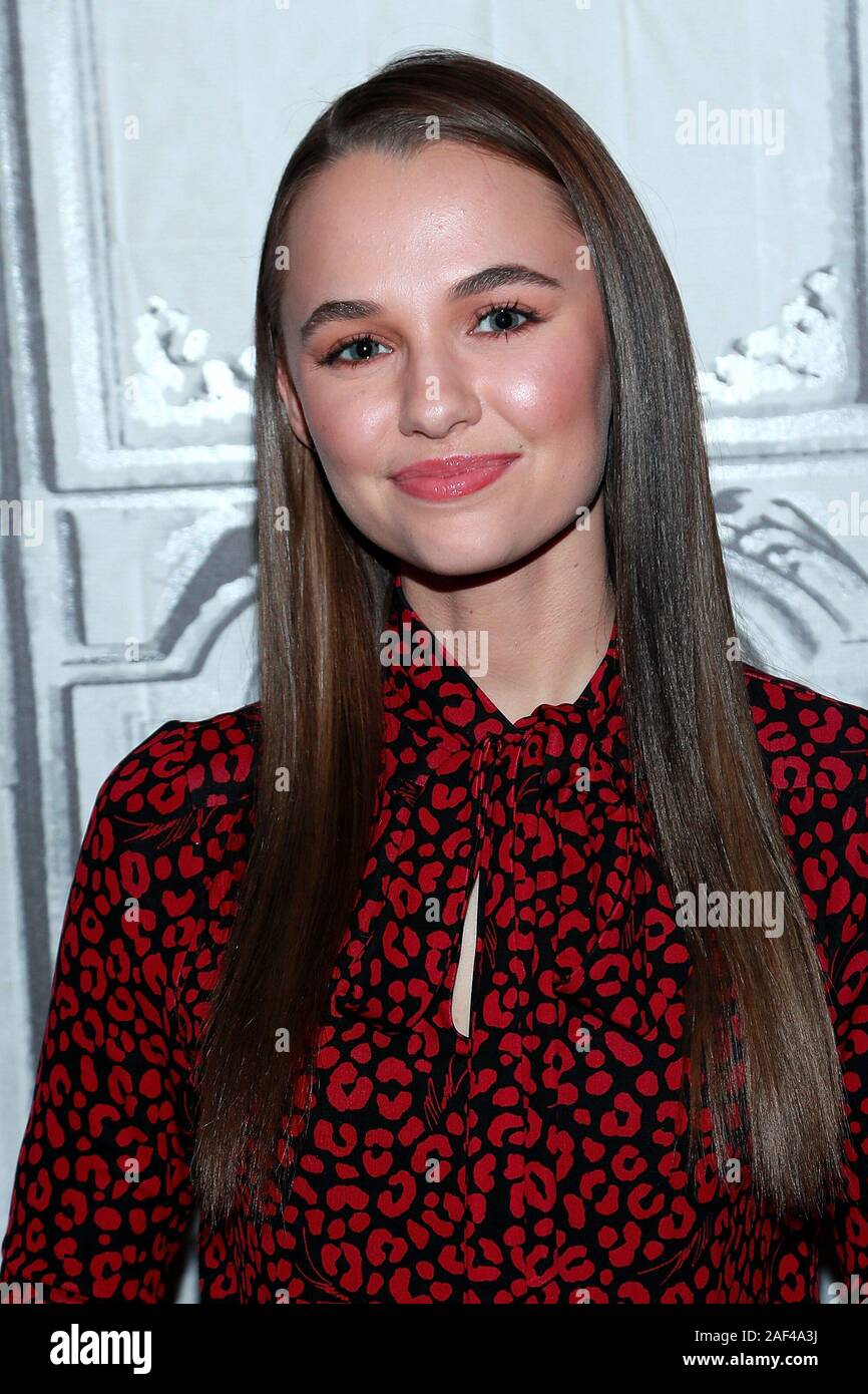 New York, NY, USA. 12 December, 2019. Madison Iseman at the BUILD
