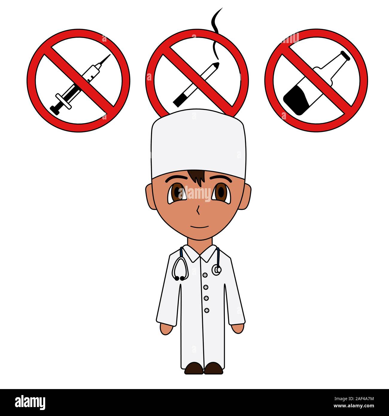 Bad habits vector vectors hi-res stock photography and images - Alamy