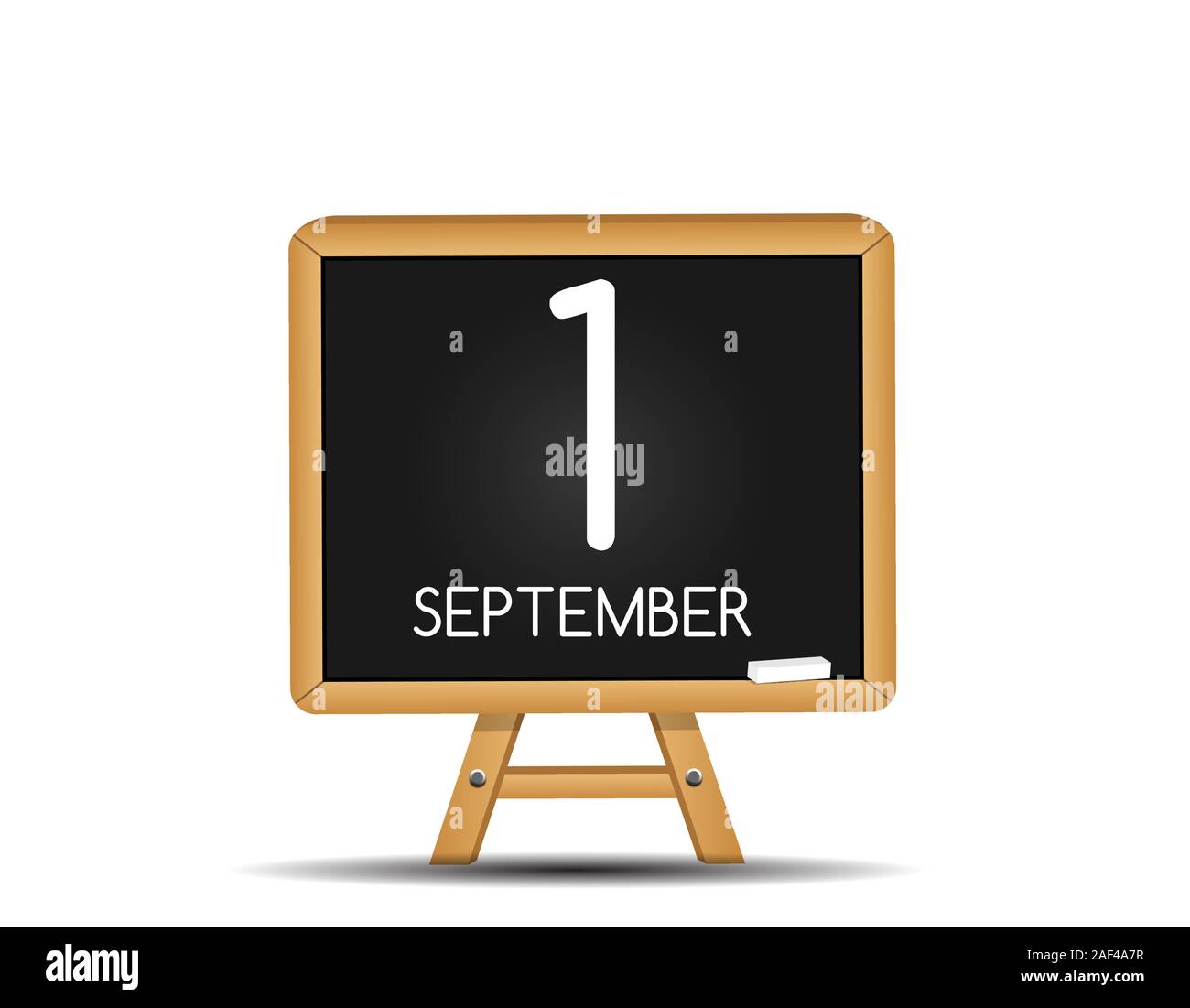 Calendar Icon of 1 September. Vector Illustration Stock Vector