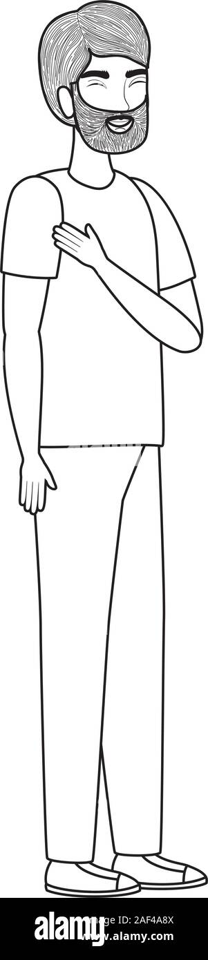 Man cartoon drawing vector design Stock Vector Image & Art - Alamy