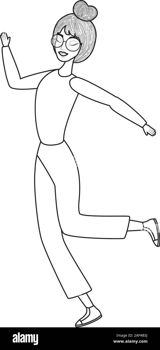 Woman cartoon drawing vector design Stock Vector Image & Art Alamy