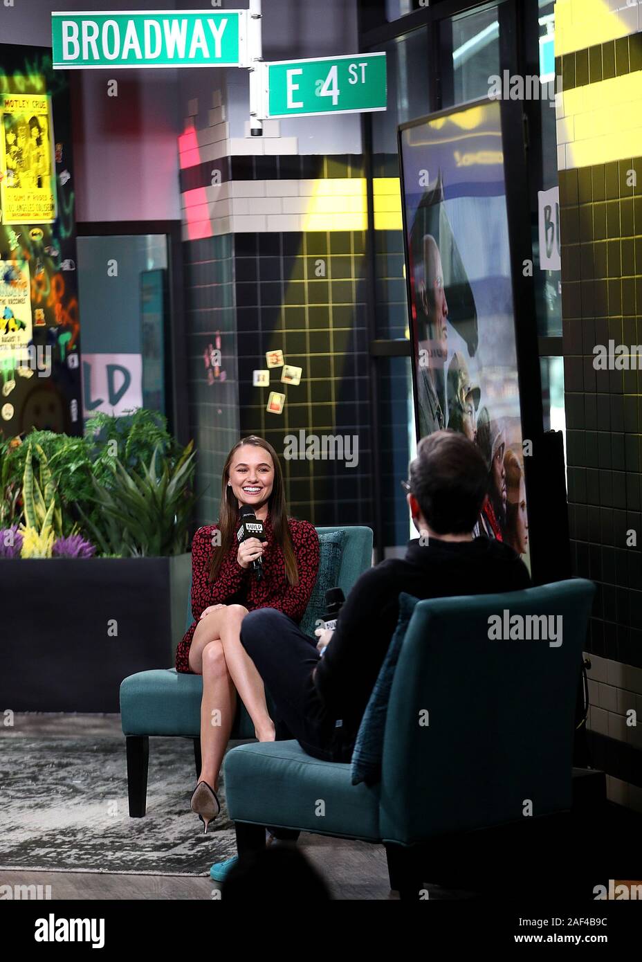 New York, NY, USA. 12 December, 2019. Madison Iseman at the BUILD