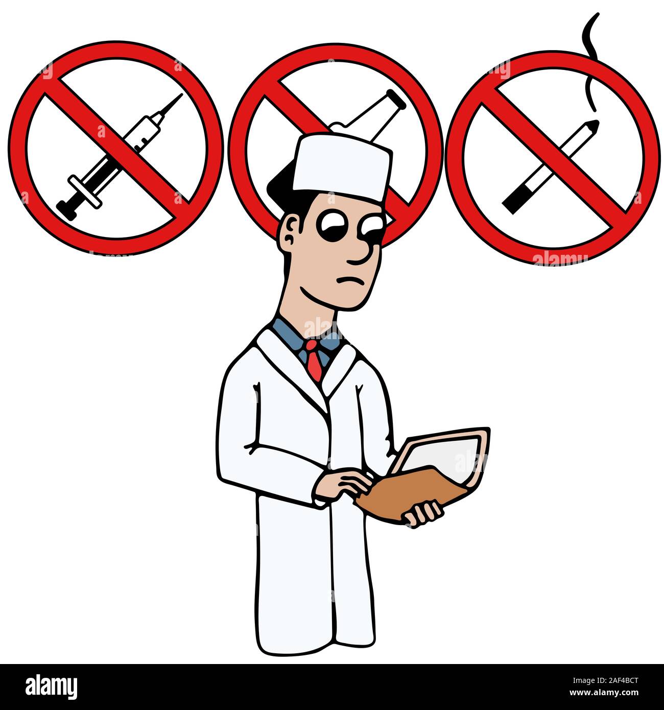 Bad habits vector vectors hi-res stock photography and images - Alamy