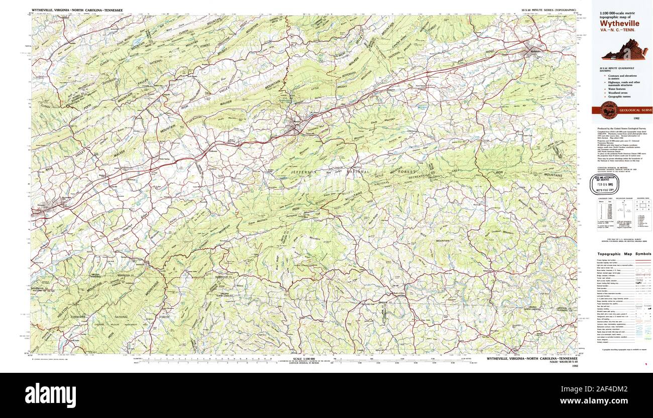 Wytheville map hires stock photography and images Alamy