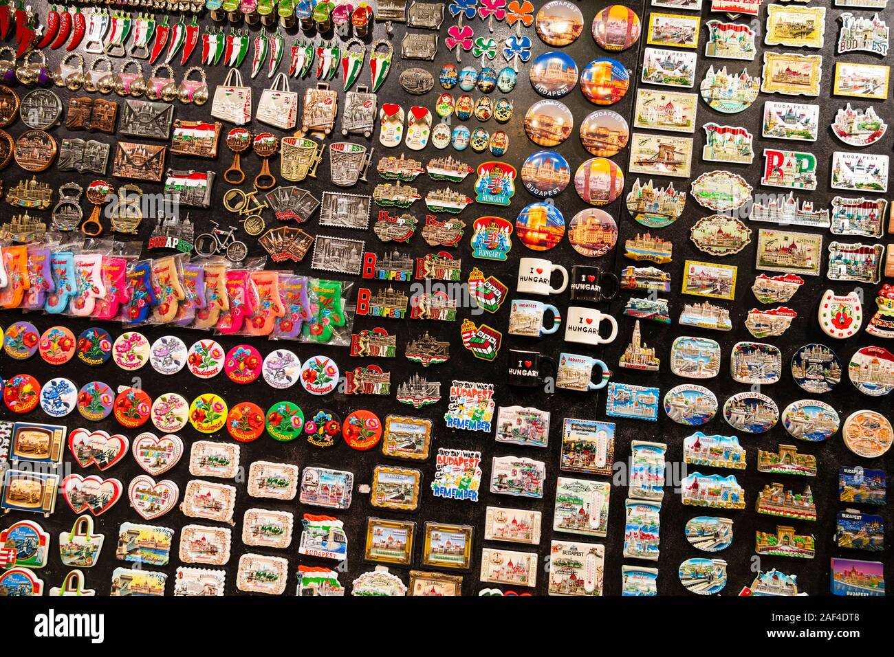 Souvenir fridge Budapest, Hungary. December 2019 Stock Photo Alamy
