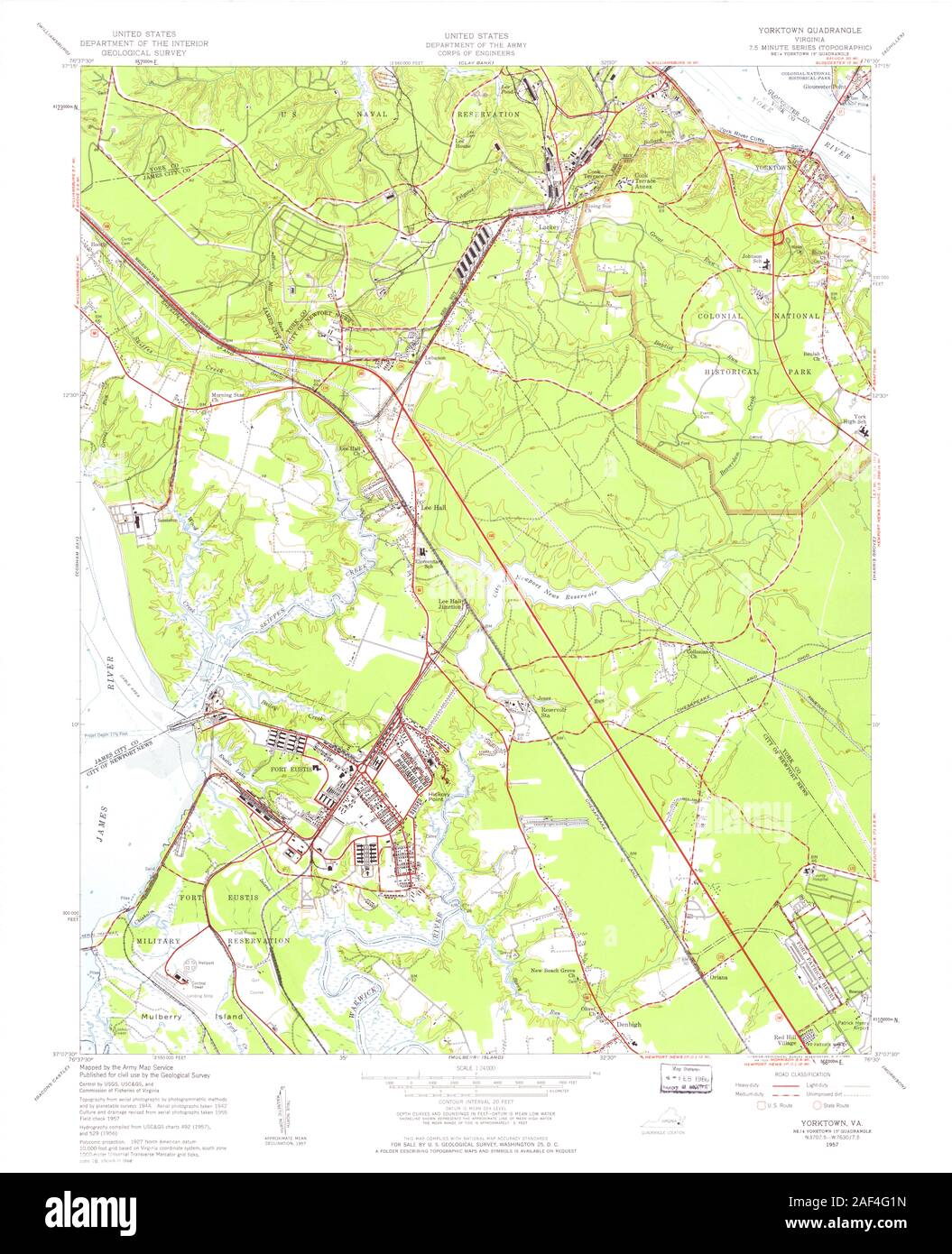 Map of yorktown Cut Out Stock Images & Pictures Alamy