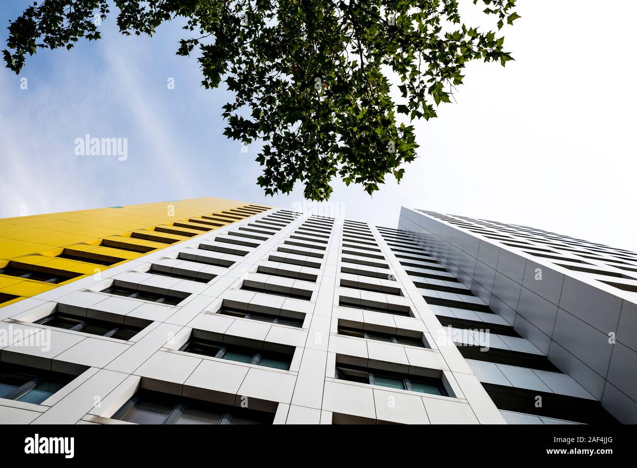 Colourful Cladding Of Tower Block High Resolution Stock Photography and ...