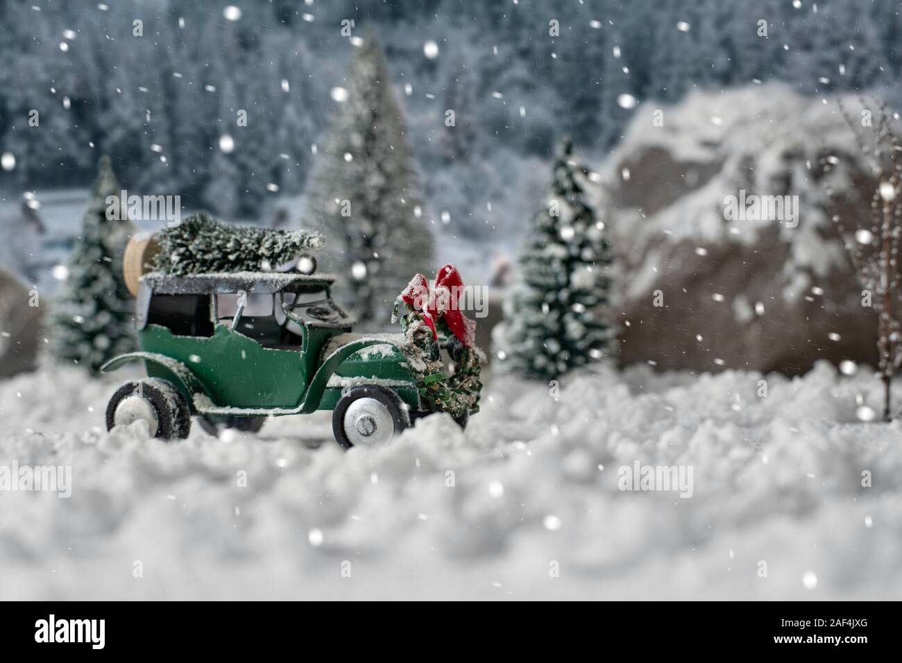 Christmas Classic Car High Resolution Stock Photography And Images Alamy
