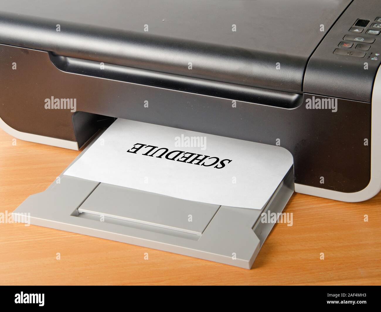 Printer isolated on white background Stock Photo - Alamy