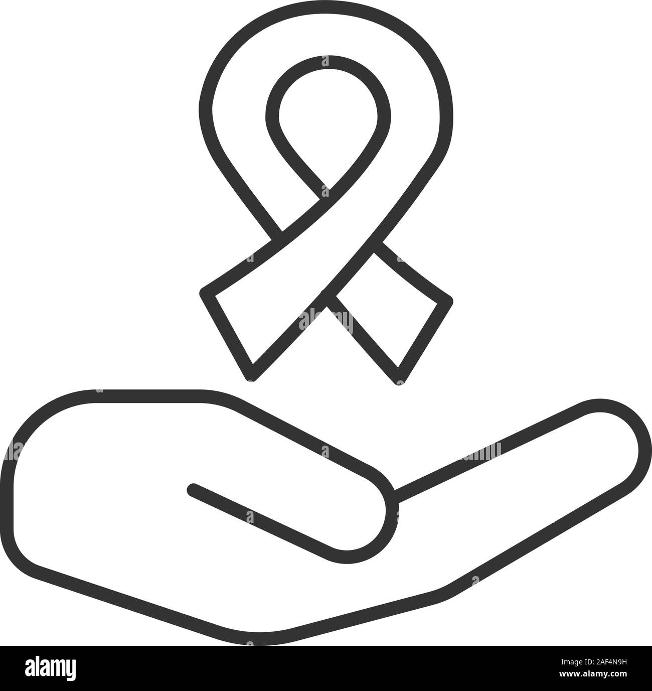 World AIDS Day. AIDS ribbon. Brush black typography for poster or t-shirt.  illustration isolated on white. Lettering composition Stock Photo - Alamy