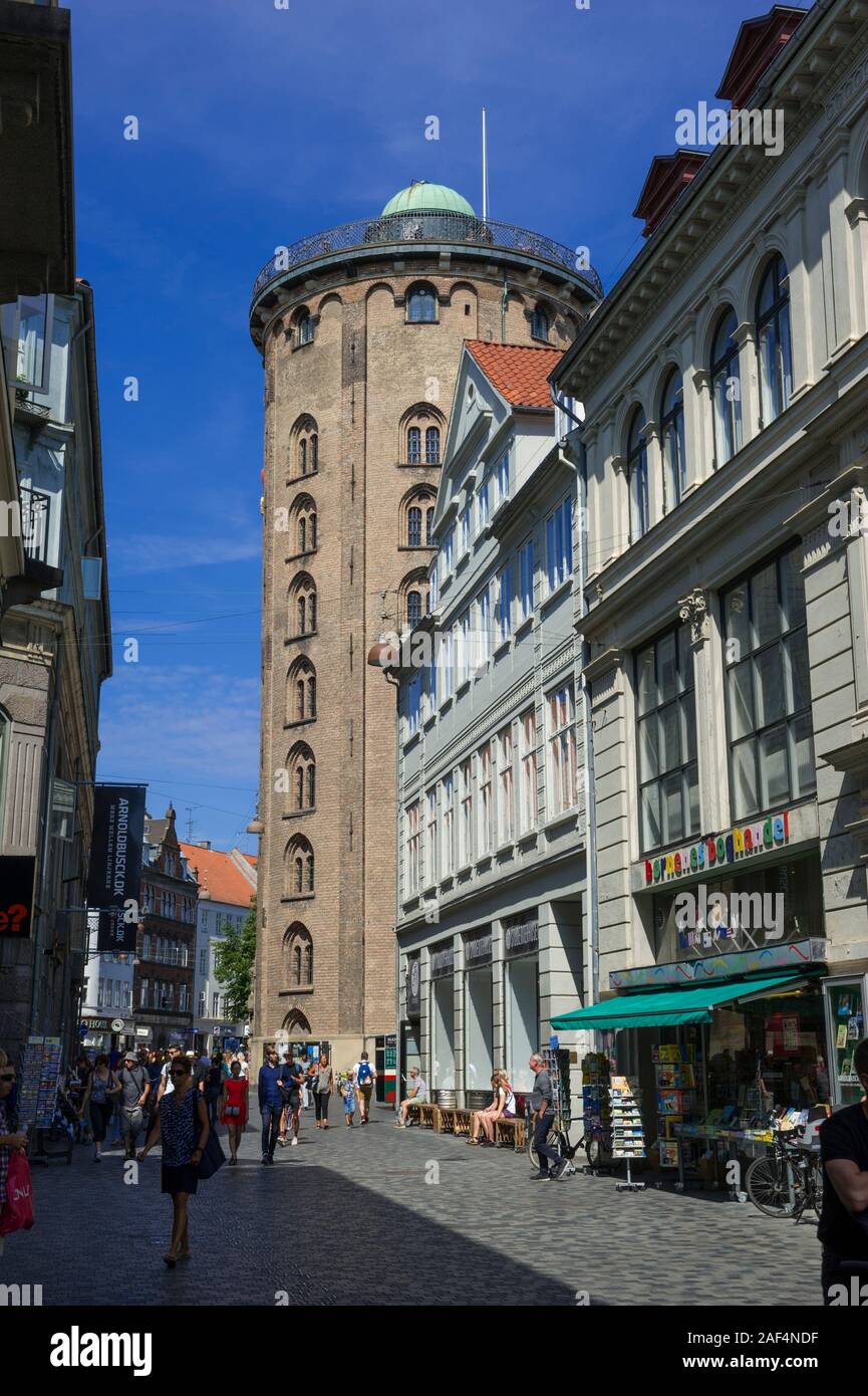 The Round Tower, Copenhagen, Denmark Stock Photo