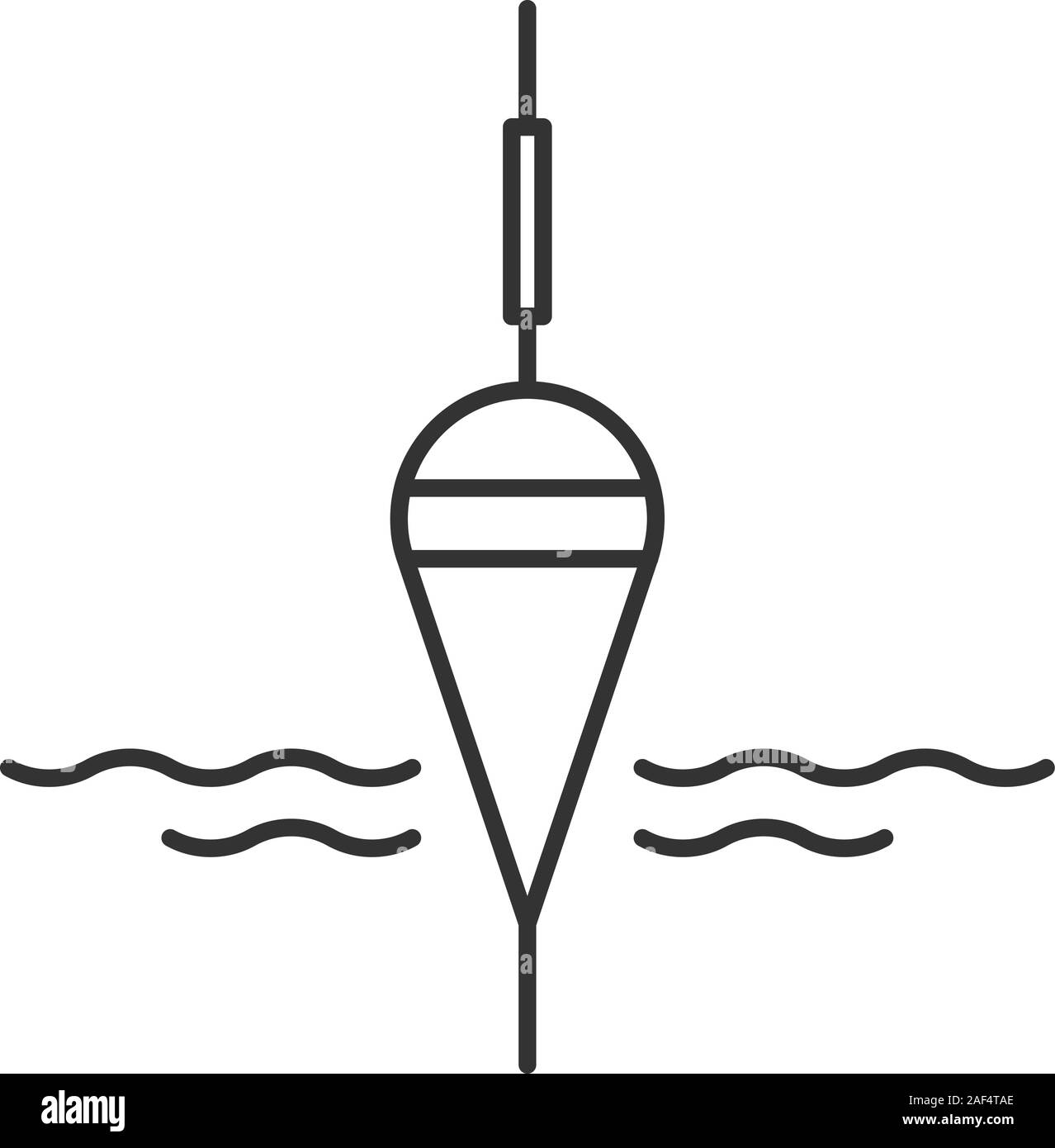 Fishing float linear icon. Thin line illustration. Bobber. Angling  equipment. Contour symbol. Vector isolated outline drawing Stock Vector  Image & Art - Alamy
