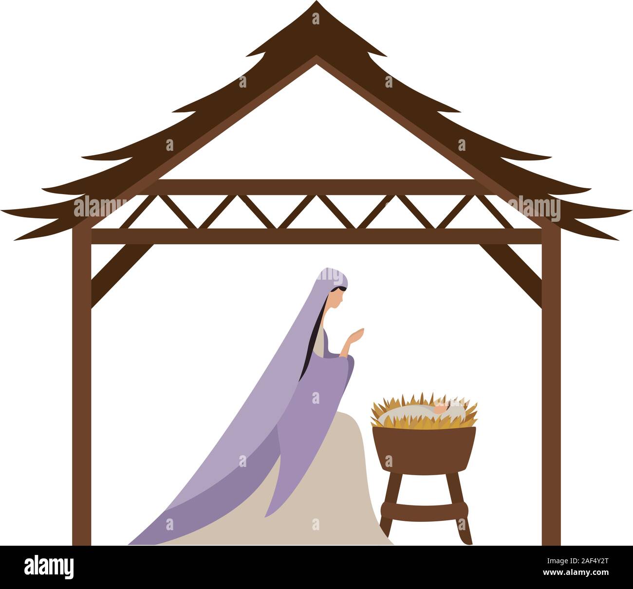 Virgin mary and baby jesus vector design Stock Vector Image & Art - Alamy