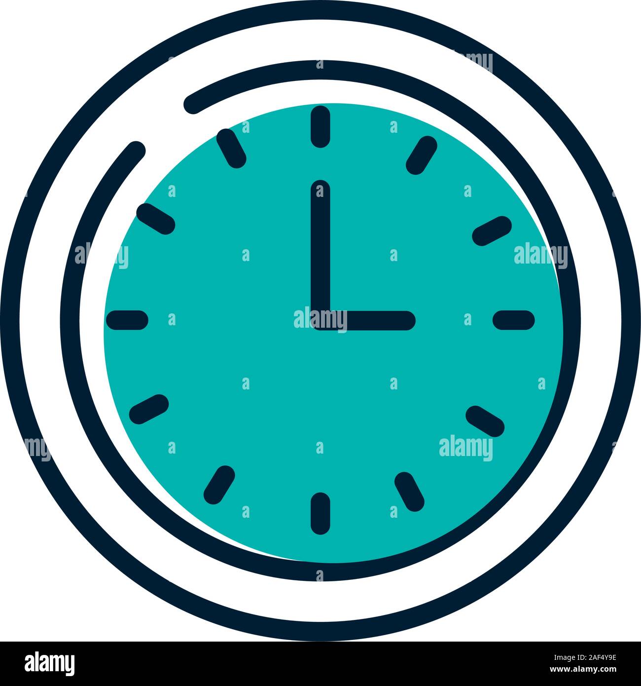 Isolated clock icon vector design Stock Vector