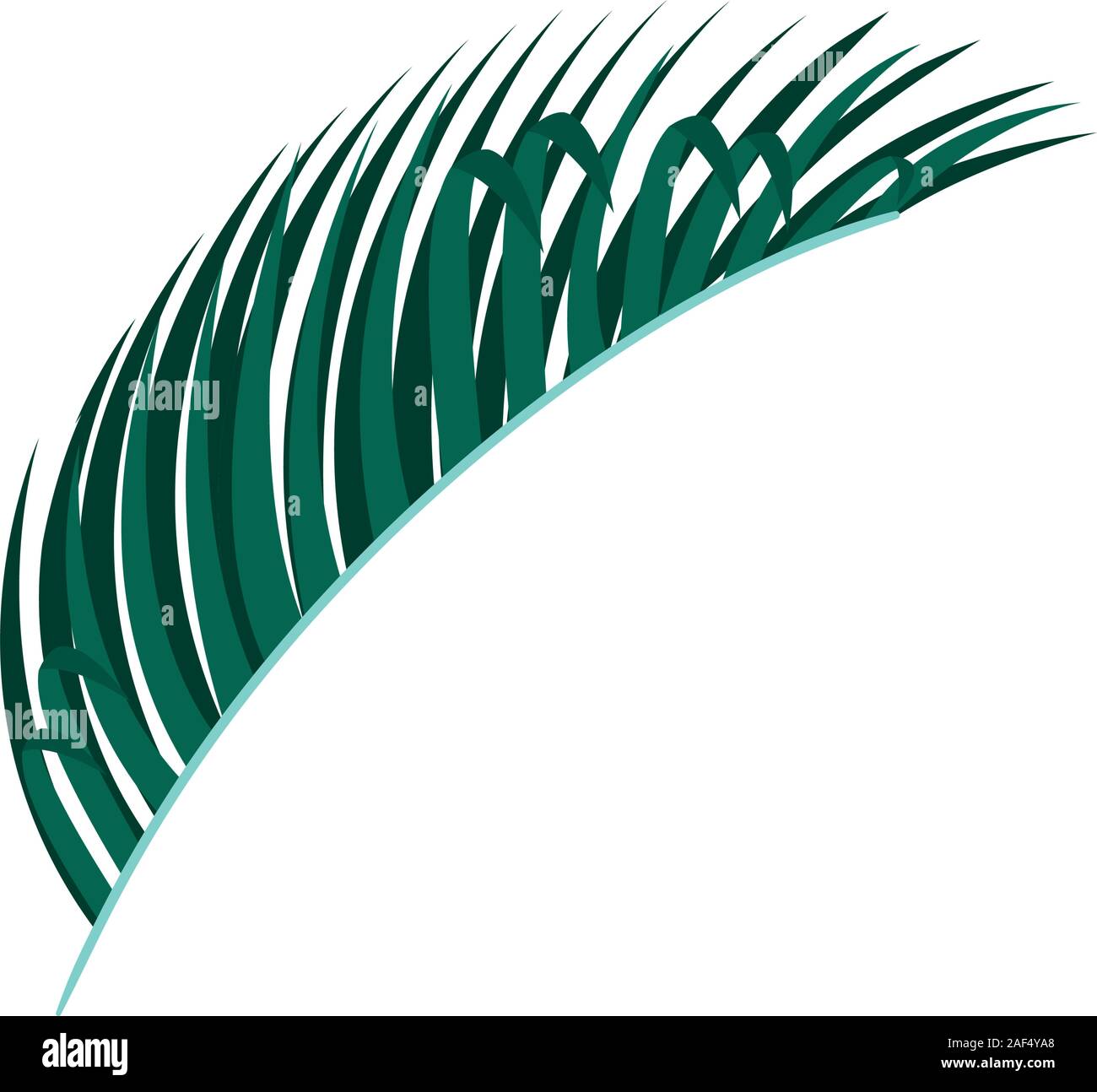 Isolated tropical green leaf vector design Stock Vector Image & Art - Alamy