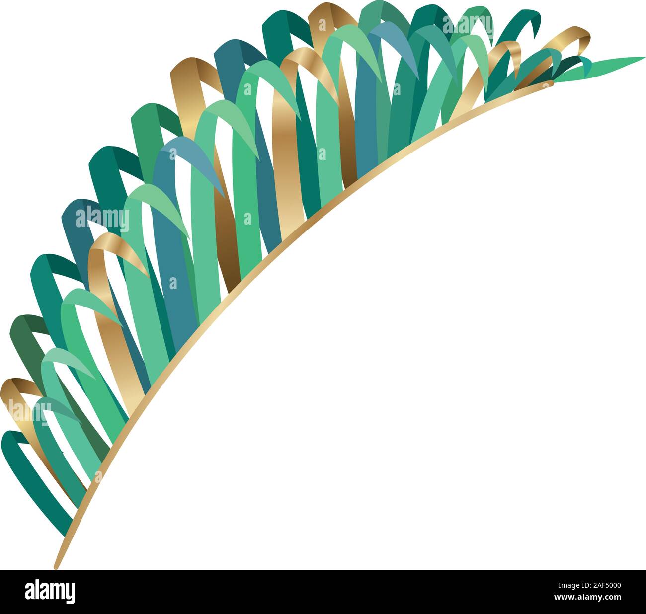Isolated tropical green leaf vector design Stock Vector Image & Art - Alamy