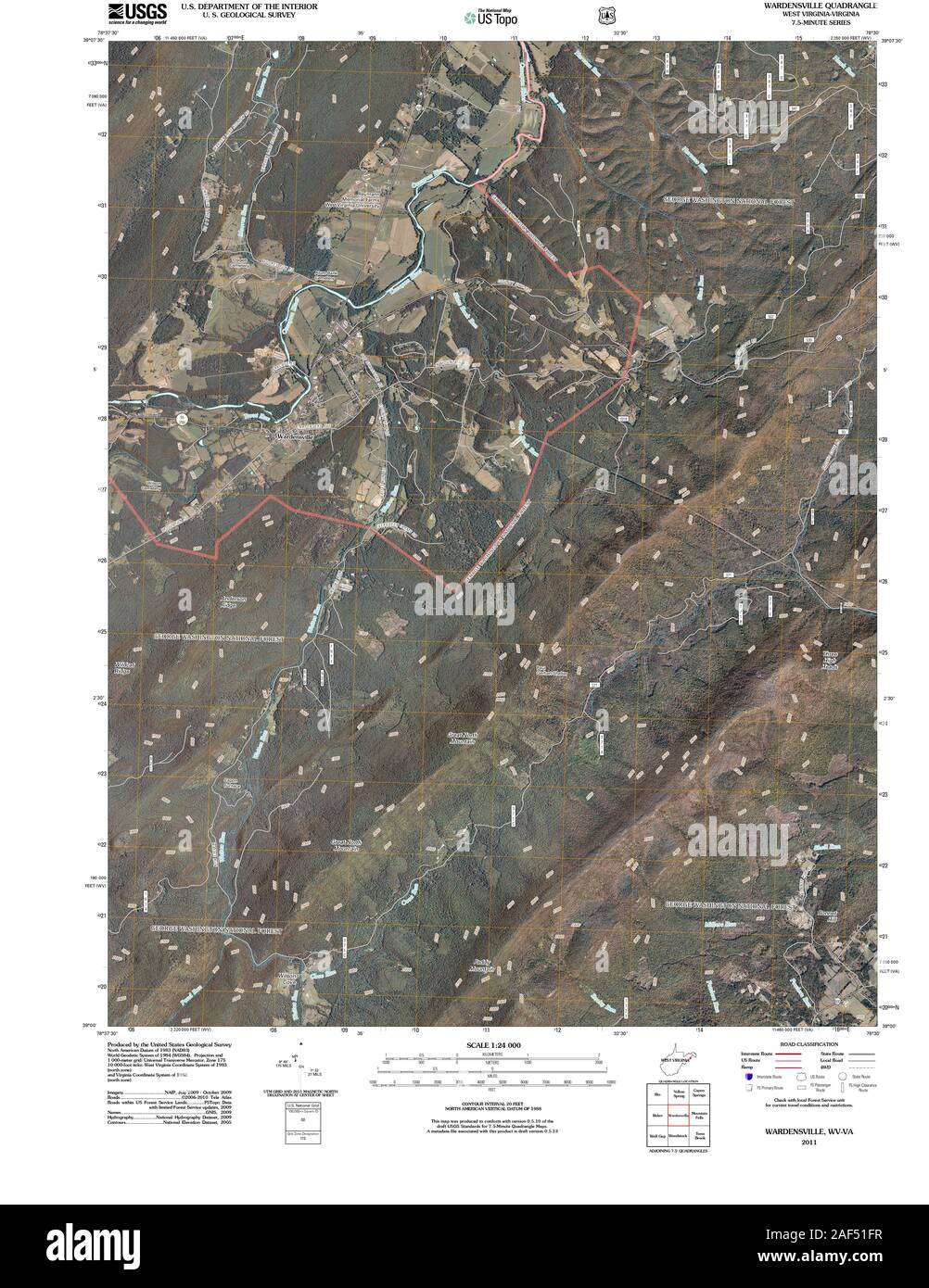 Map of wardensville hires stock photography and images Alamy