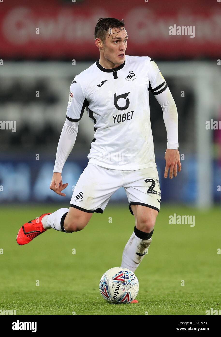 Swansea City S Connor Roberts During The Sky Bet Championship Match At The Liberty Stadium Swansea Stock Photo Alamy
