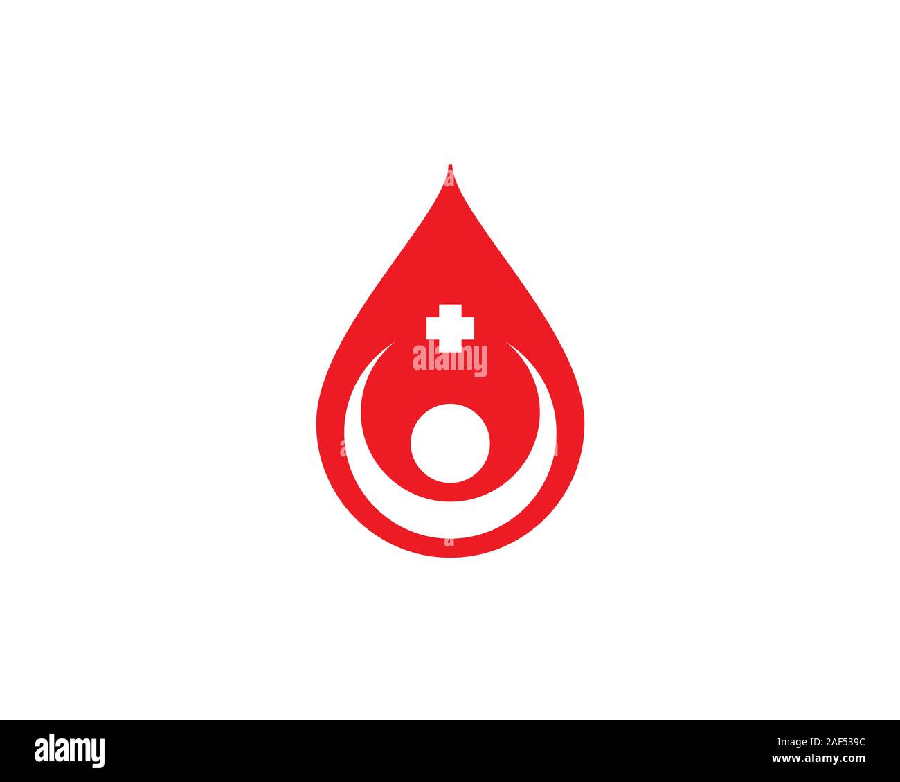 human holding star inside red liquid blood drops Stock Vector