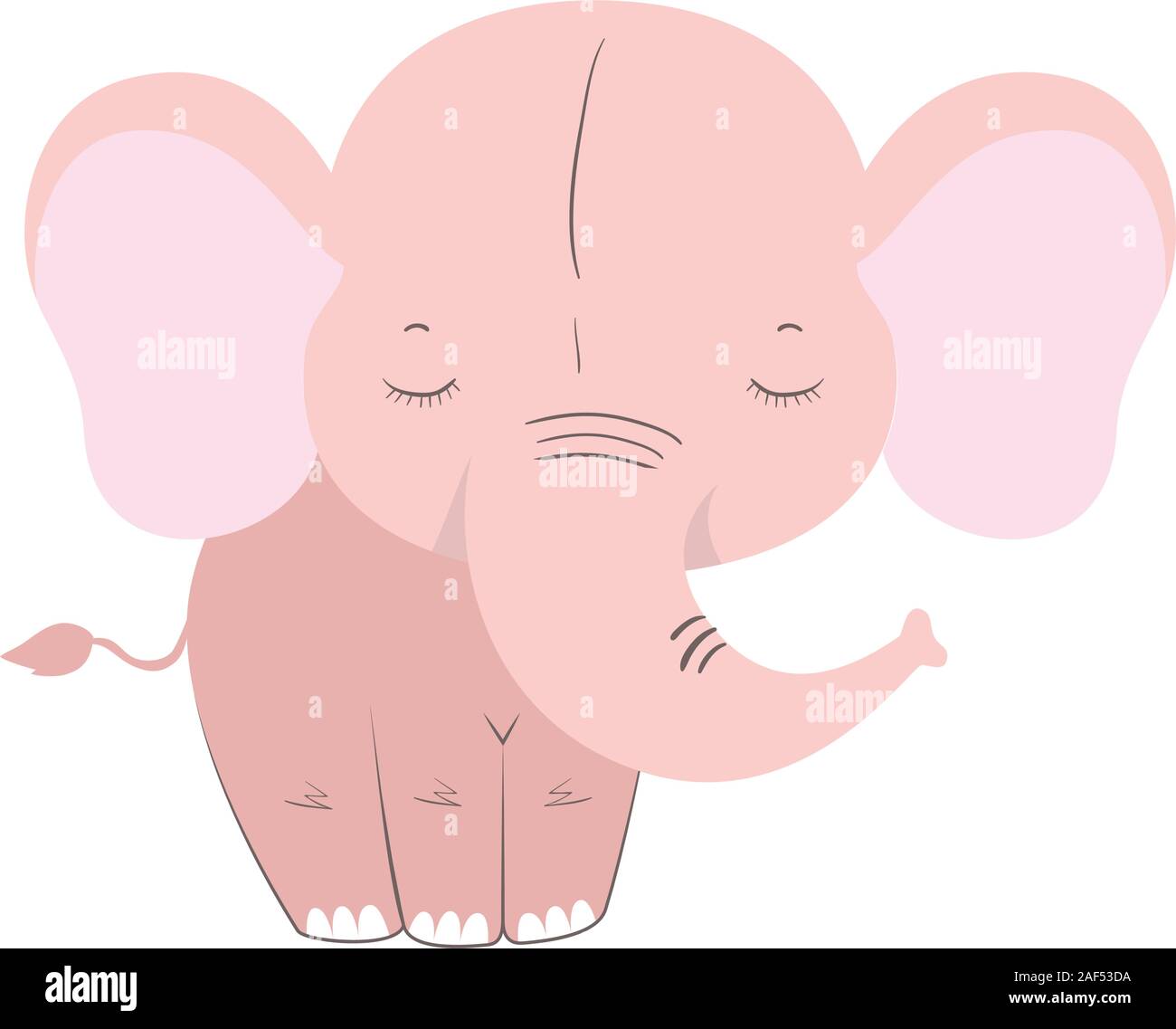 Isolated cute elephant cartoon vector design Stock Vector Image & Art ...