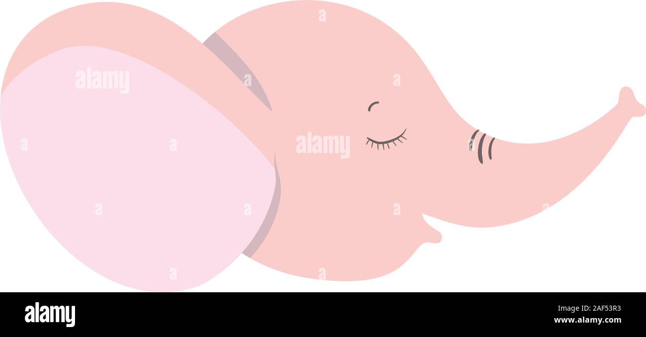 Isolated cute elephant cartoon vector design Stock Vector Image & Art ...