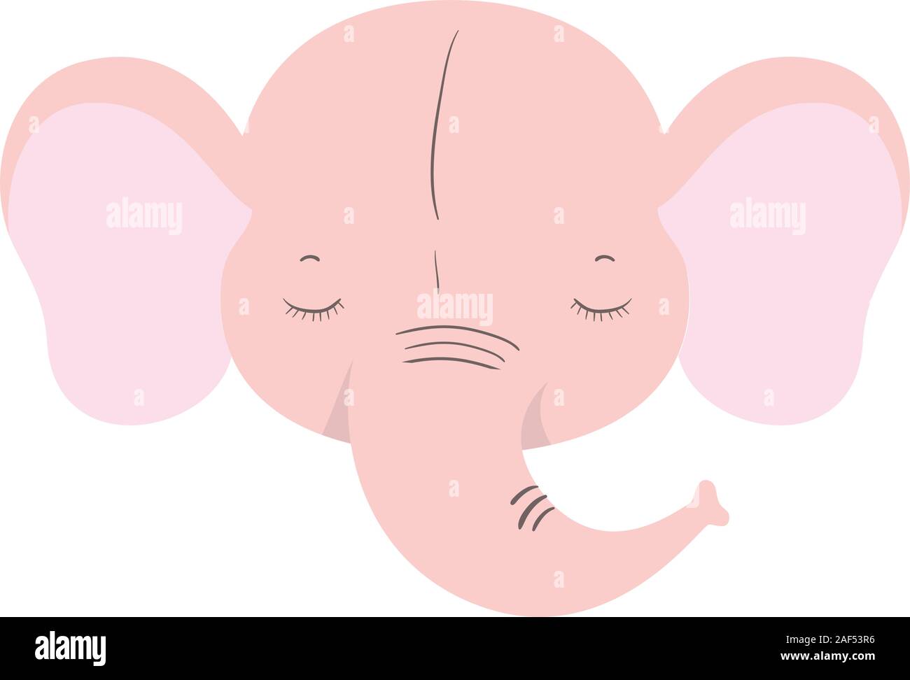 Isolated cute elephant cartoon vector design Stock Vector Image & Art ...