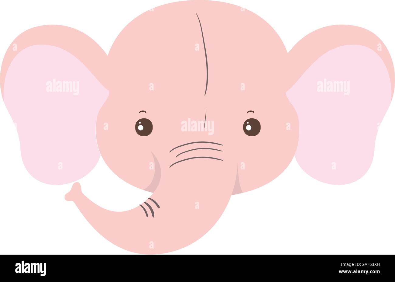 Isolated cute elephant cartoon vector design Stock Vector Image & Art ...