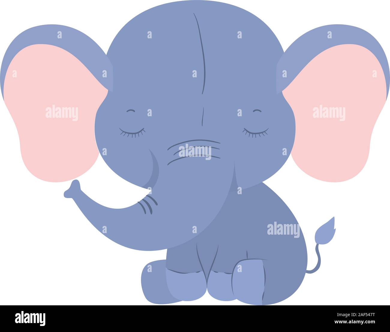 Isolated cute elephant cartoon vector design Stock Vector Image & Art ...
