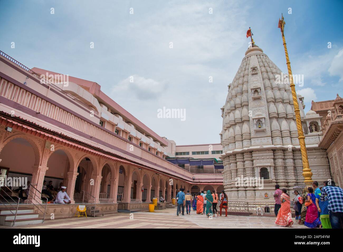 SHEGAON, MAHARASHTRA, INDIA, 10 JULY 2017 : Unidentified people visit ...