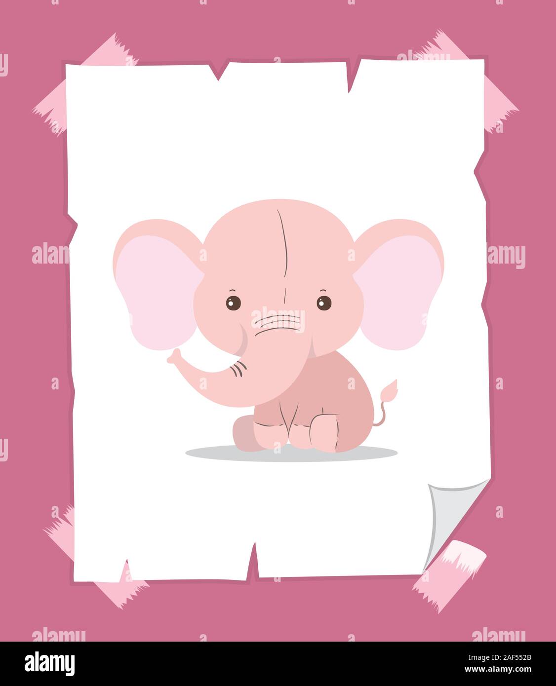 Cute elephant cartoon vector design Stock Vector Image & Art - Alamy