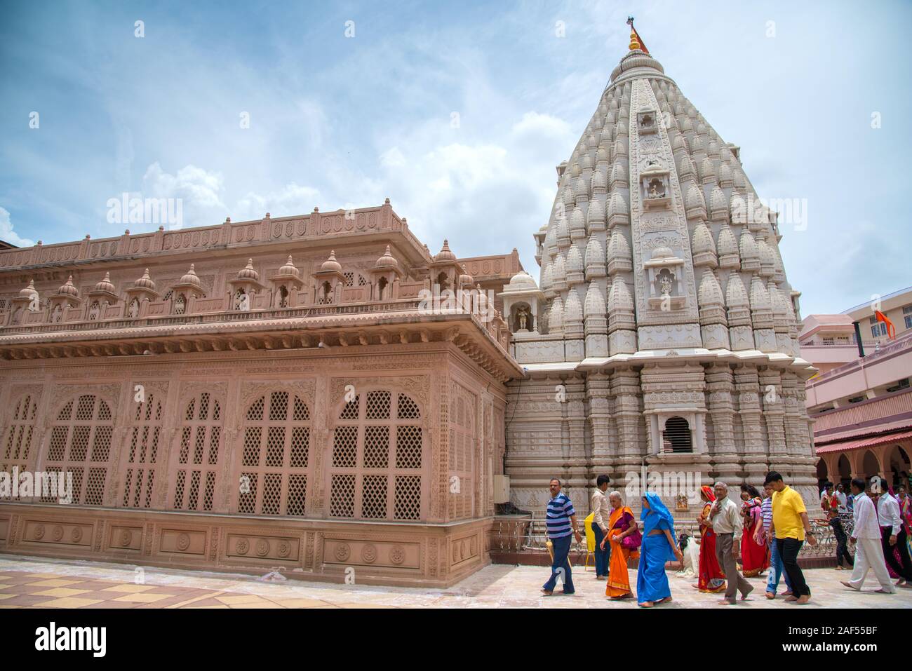 SHEGAON, MAHARASHTRA, INDIA, 10 JULY 2017 : Unidentified people visit ...