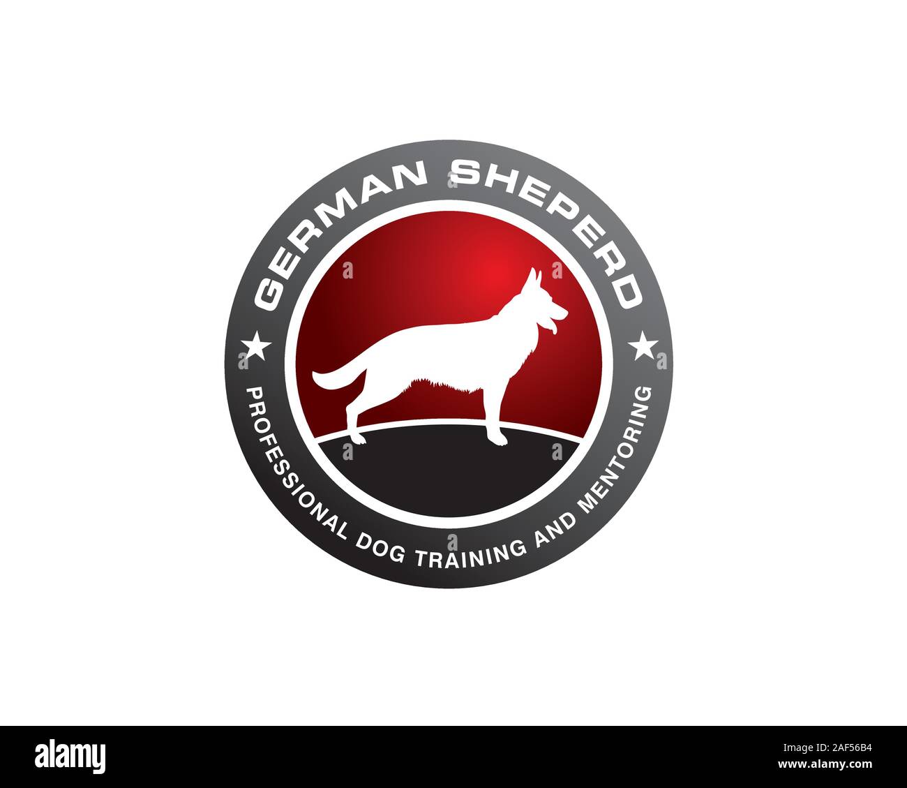 K9 TRAINING LOGO Stock Vector