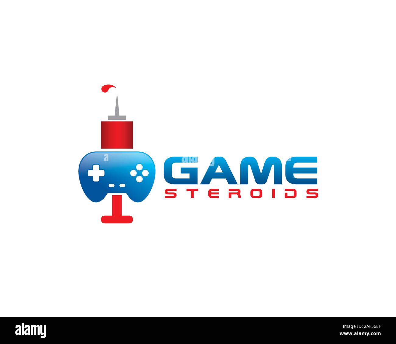 game steroids logo Stock Vector