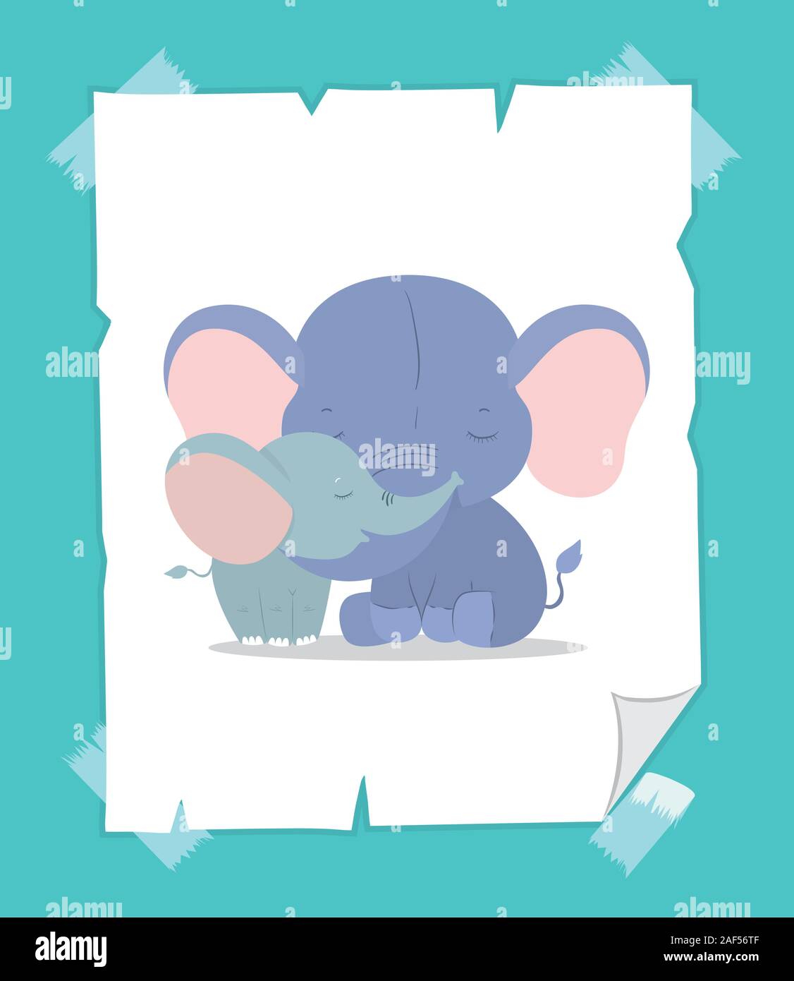 Cute elephant cartoon vector design Stock Vector Image & Art - Alamy