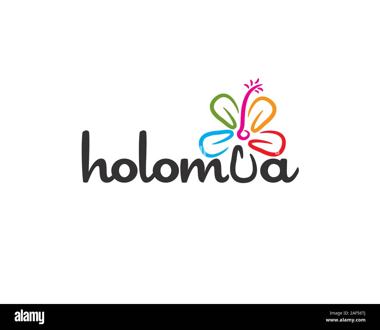 holomua wordmark flower Stock Vector
