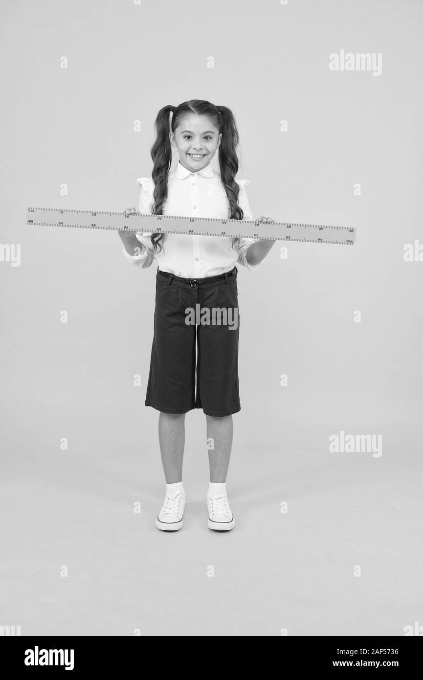 Tell Me About Distance Kid School Uniform Hold Ruler Pupil Cute Girl tell-me-about-distance-kid-school-uniform-hold-ruler-pupil-cute-girl