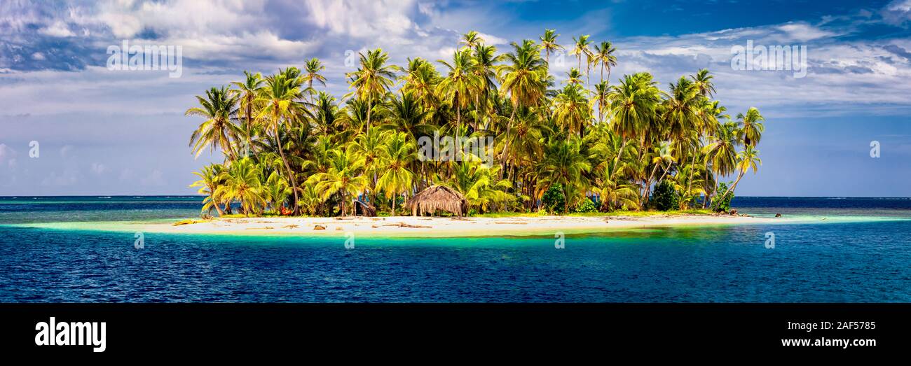 Paradise Island, San Blas, Panama Stock Photo