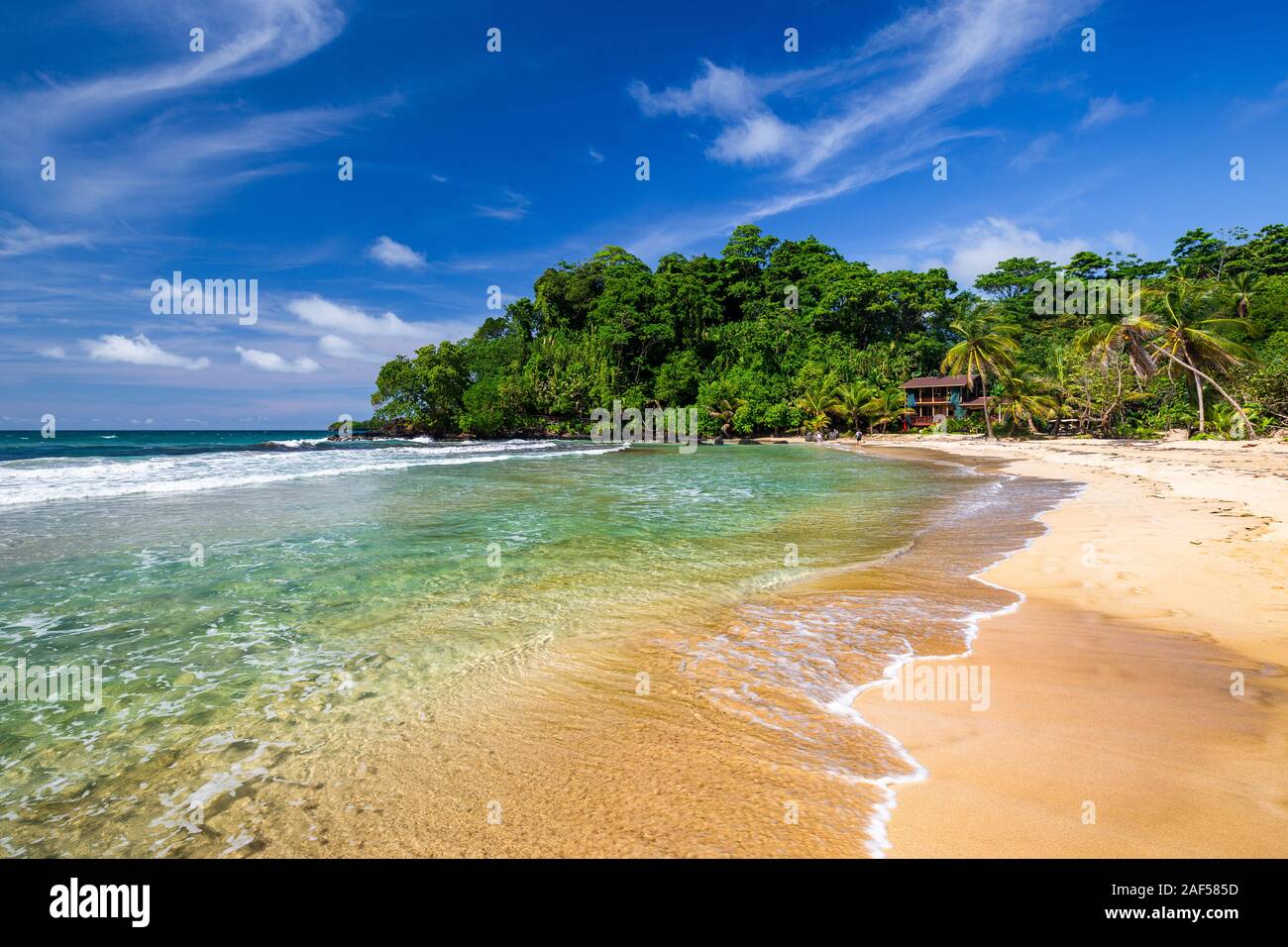 The beautiful Red Frog Beach, Bocas del Toro, Panama Stock Photo - Alamy