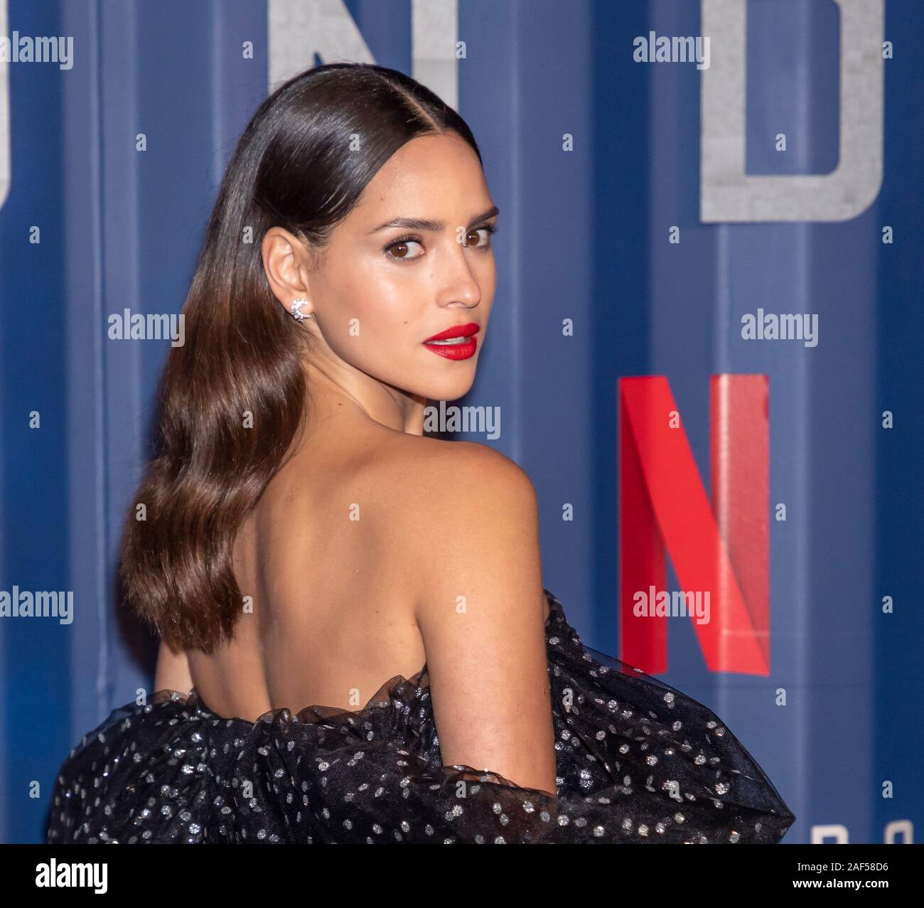 New York, NY, USA - December 10, 2019: Adria Arjona attends Netflix's