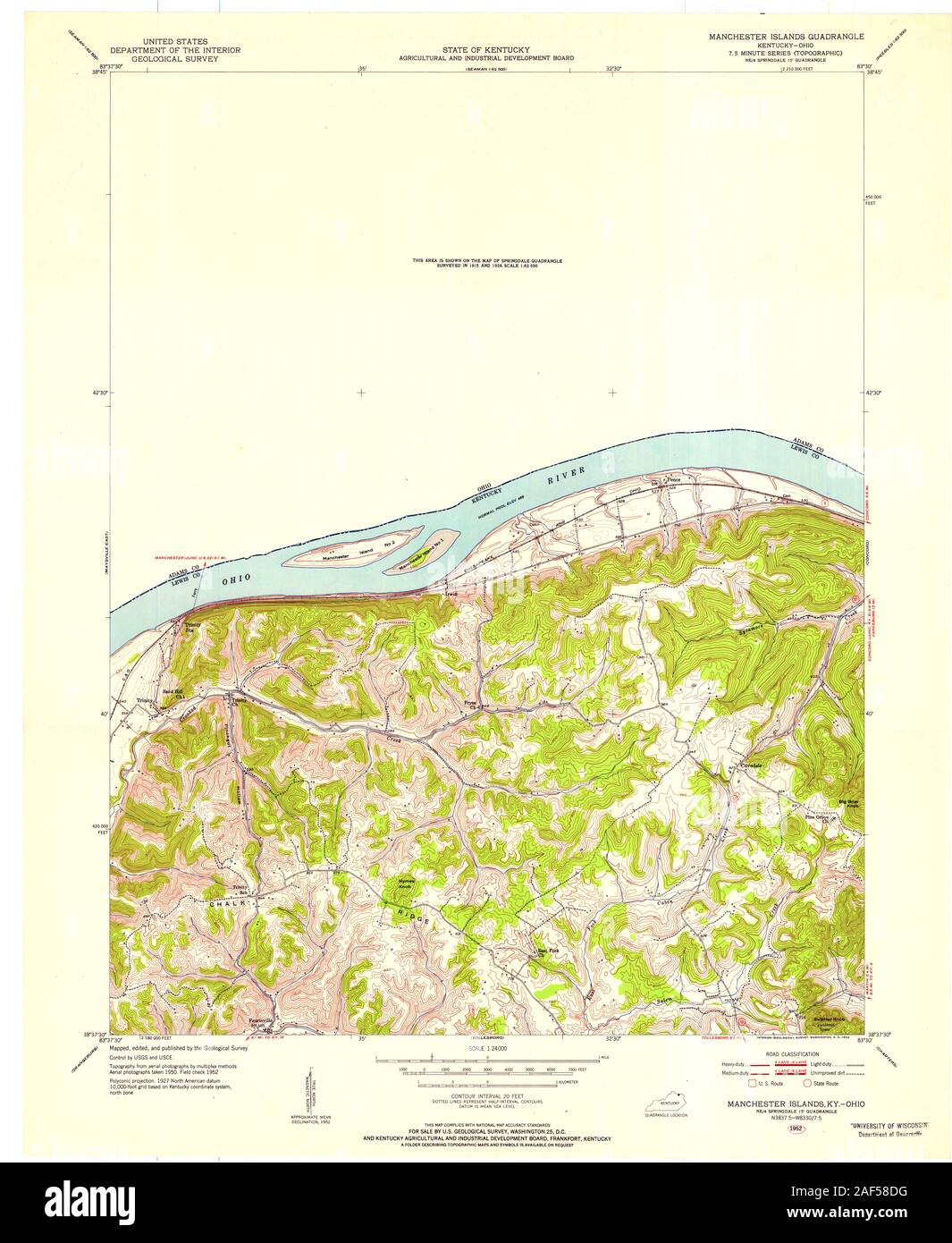 Map of manchester ohio hires stock photography and images Alamy
