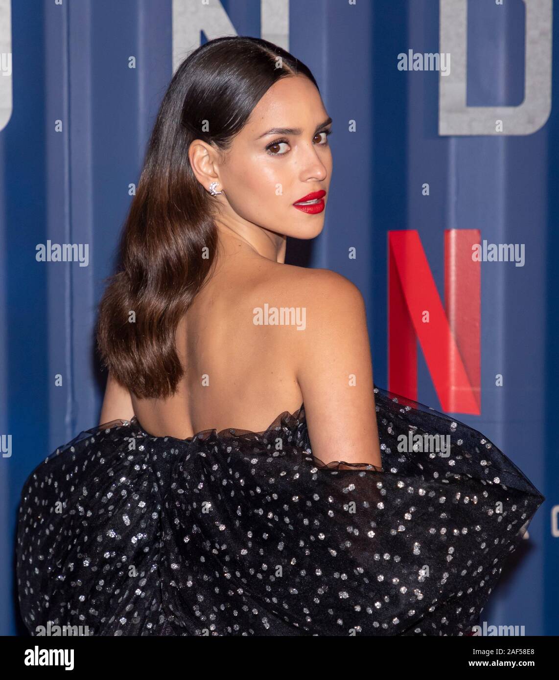 New York, NY, USA - December 10, 2019: Adria Arjona attends Netflix's