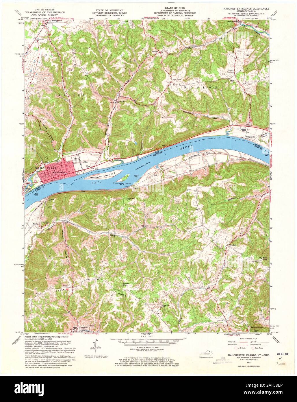 Manchester ohio map Cut Out Stock Images & Pictures Alamy
