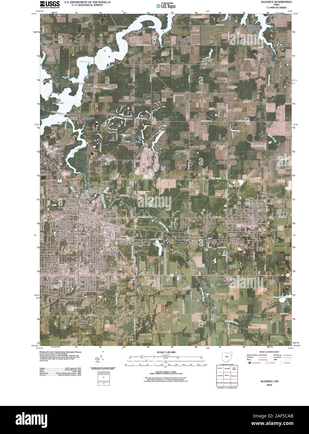Alliance ohio map Cut Out Stock Images & Pictures Alamy