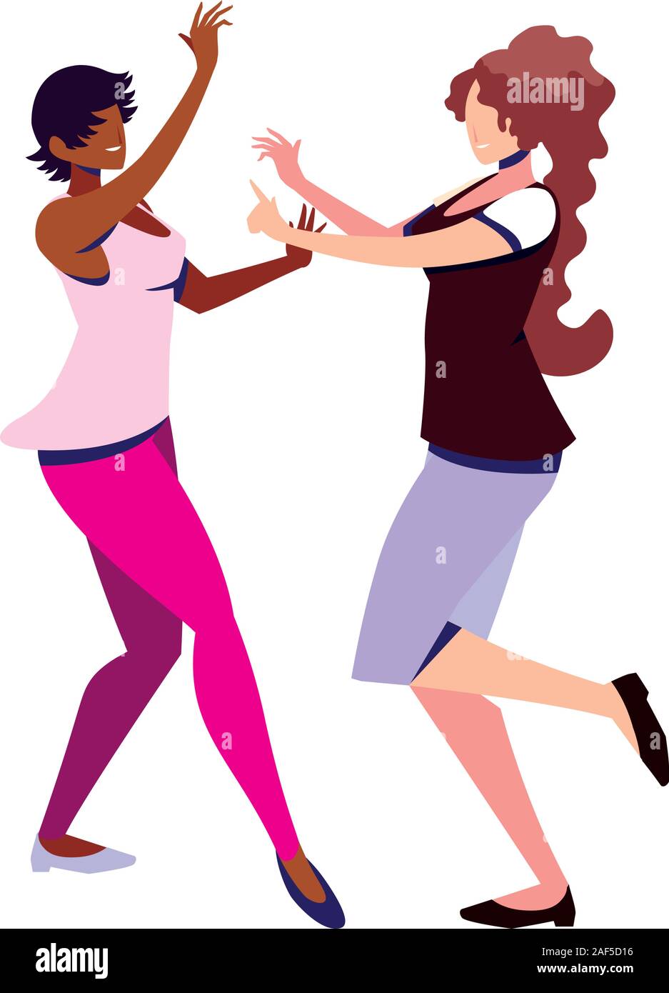 Page 3 Cartoon Of Women Dancing High Resolution Stock Photography And Images Alamy