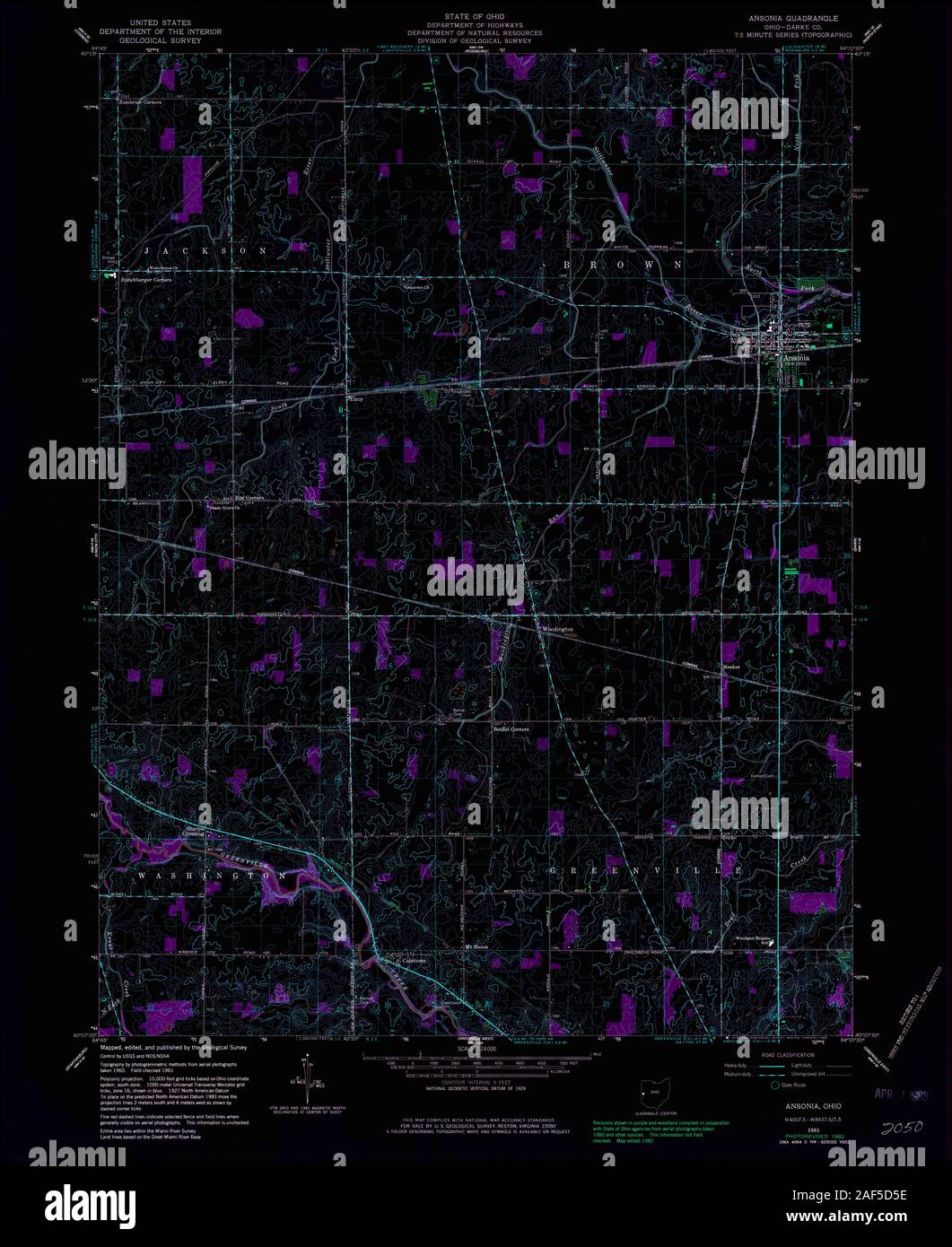 Map of ansonia hires stock photography and images Alamy