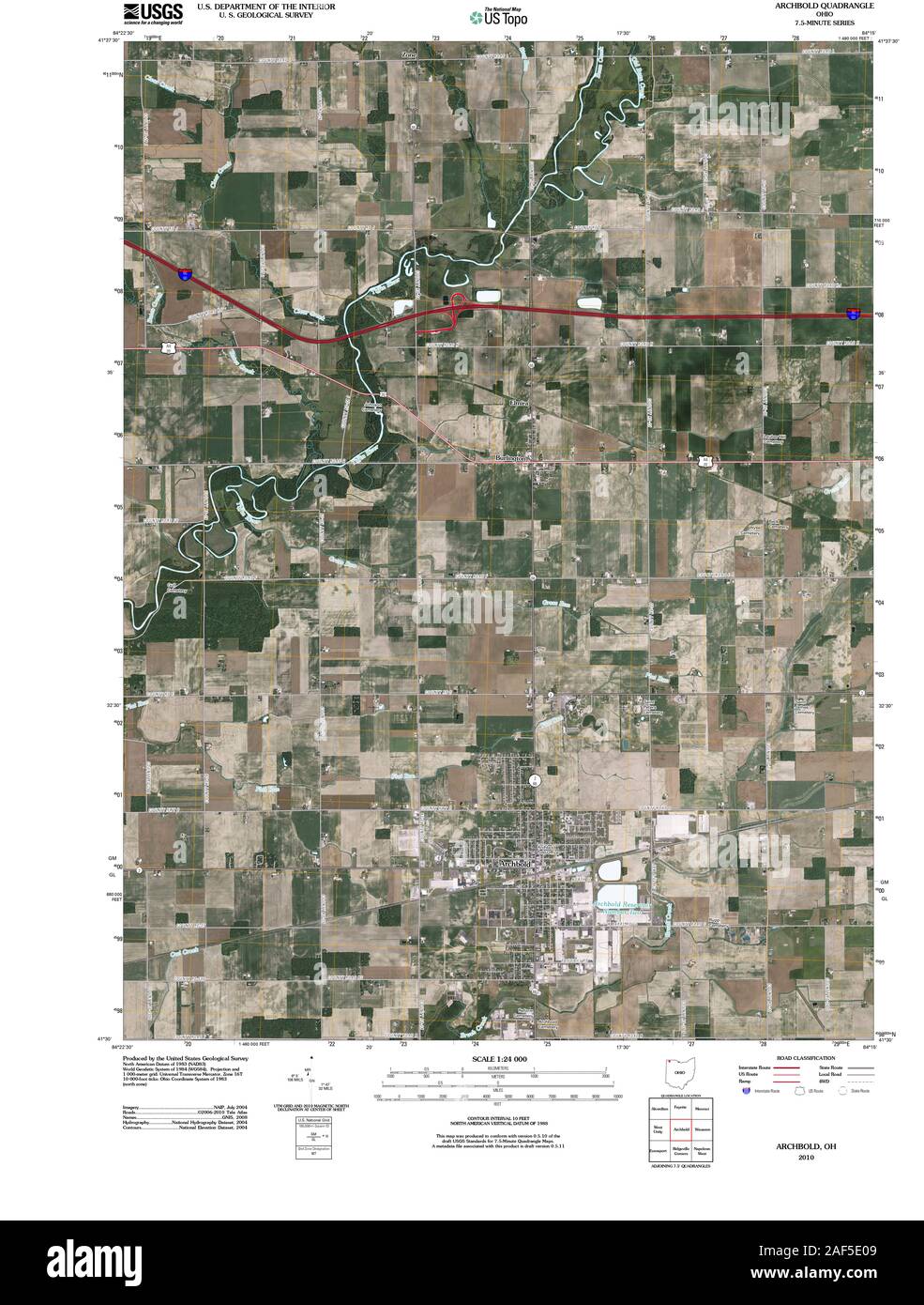 Archbold ohio map Cut Out Stock Images & Pictures Alamy