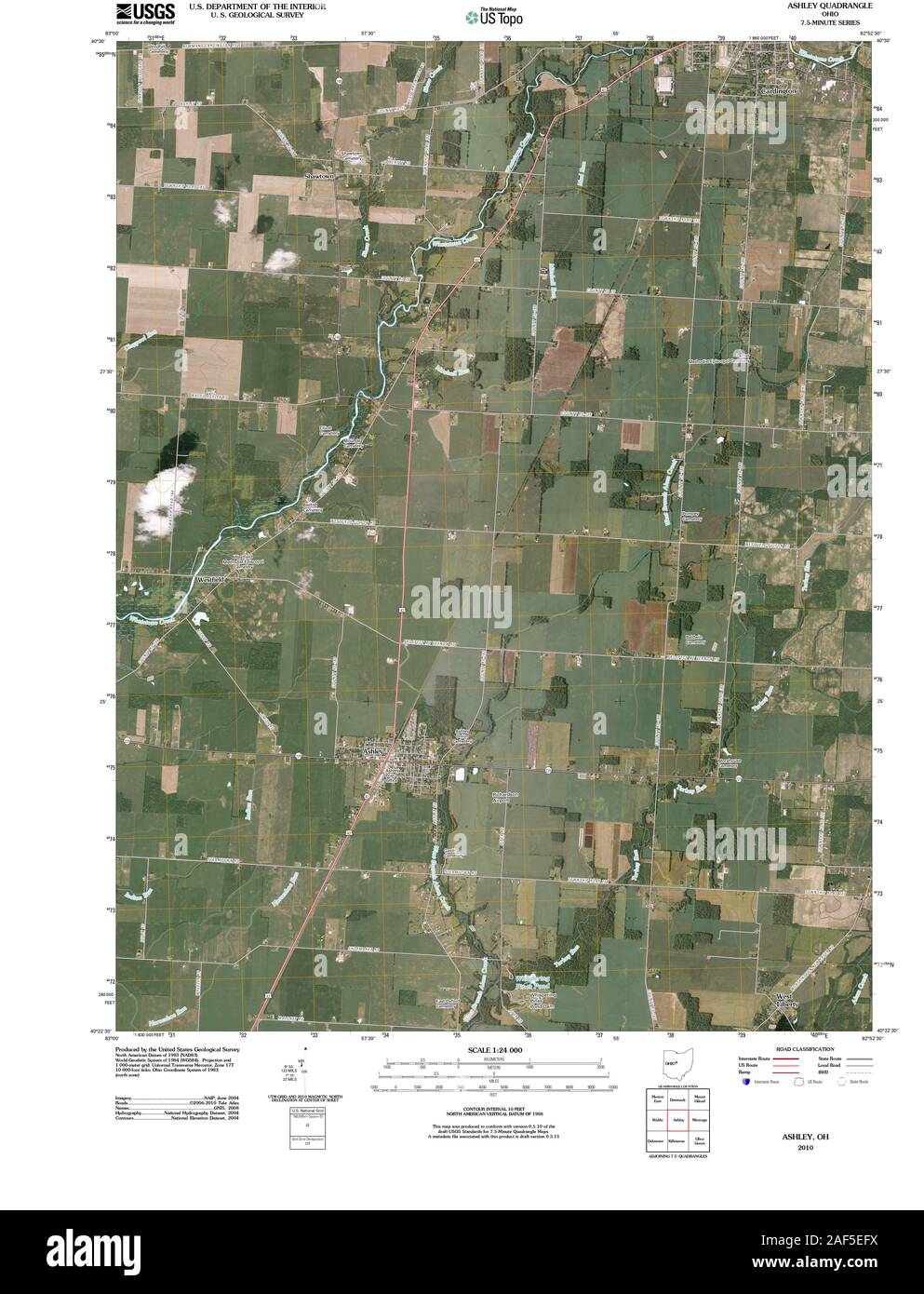 Map of ashley Cut Out Stock Images & Pictures Alamy
