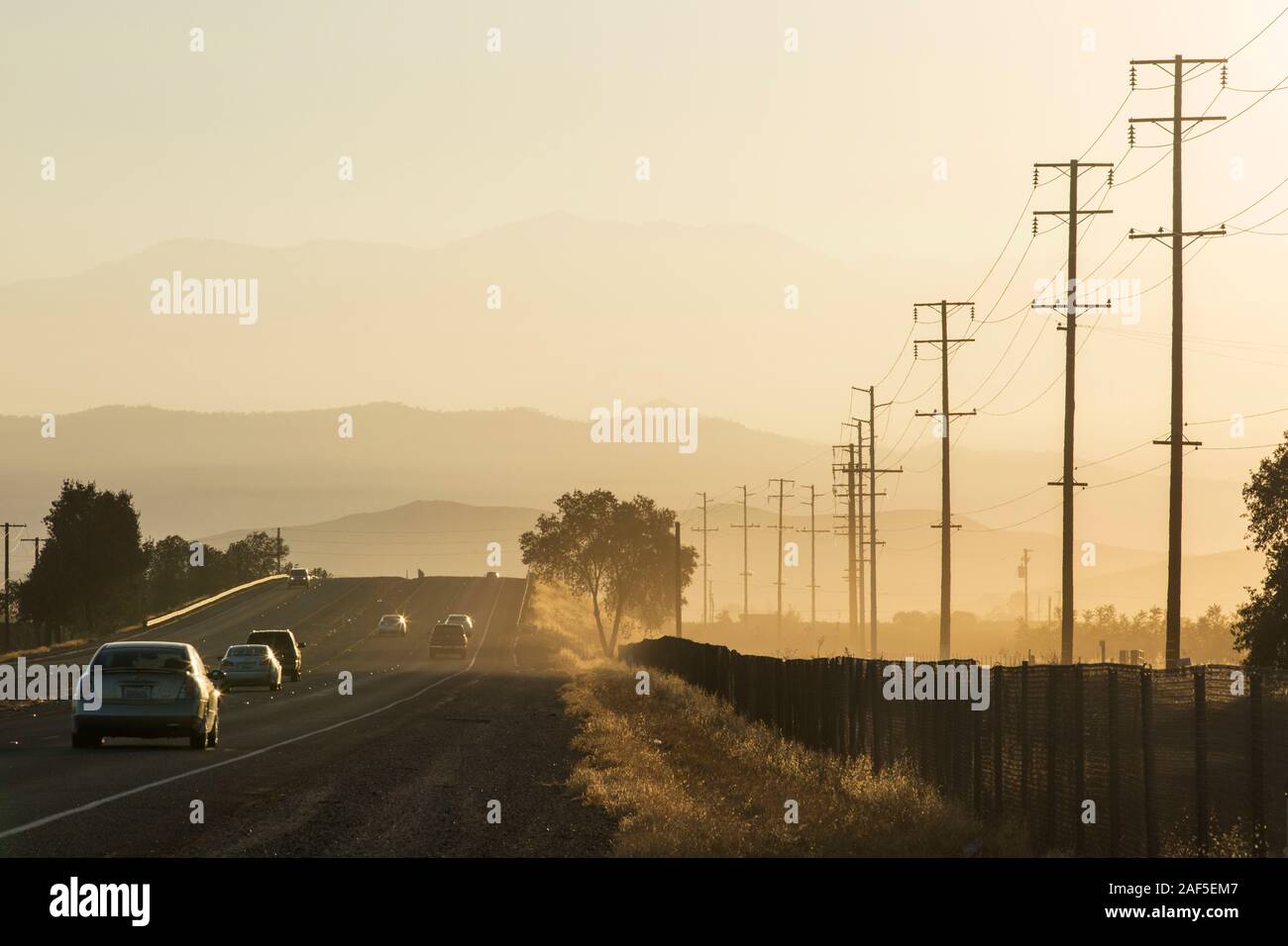 Poor air quality caused by dust from the ongoing drought near